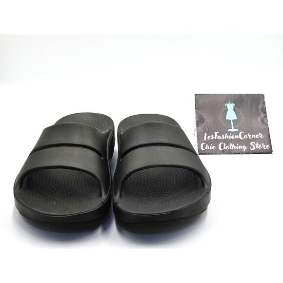 Oofos Ooriginal Men's Black Recovery Slide Lightweight Sandals Sz 9 Wo's 11 2550 - Picture 11 of 15